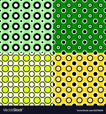 Abstract seamless circle pattern background vector image
