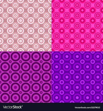 Abstract seamless circle pattern background vector image