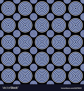 Abstract seamless circle pattern background vector image