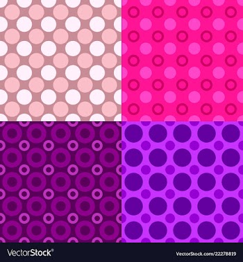 Abstract seamless circle pattern design vector image