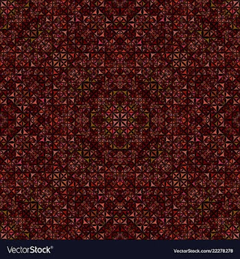 Abstract seamless curved triangle kaleidoscope vector image