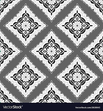 Abstract seamless folkloric ornamental design vector image