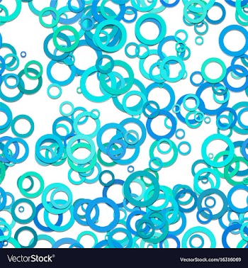 Abstract seamless geometrical circle pattern vector image