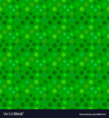 Abstract seamless geometrical green dot pattern vector image