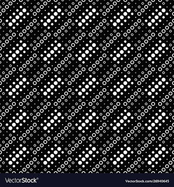 Abstract seamless geometrical monochrome circle vector image