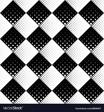Abstract seamless geometrical monochrome dot vector image