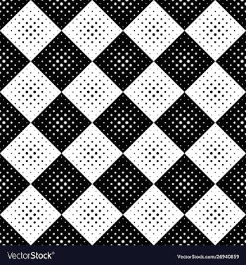 Abstract seamless geometrical monochrome dot vector image