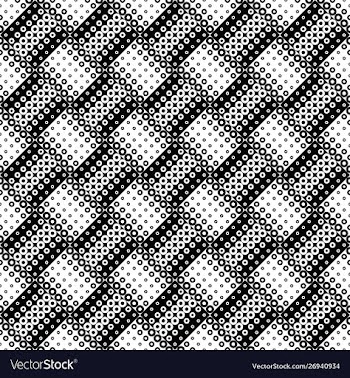 Abstract seamless geometrical monochrome ring vector image