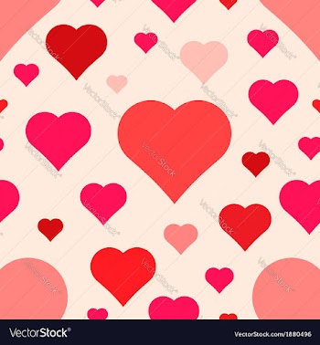  					Abstract seamless hearts pattern vector image														