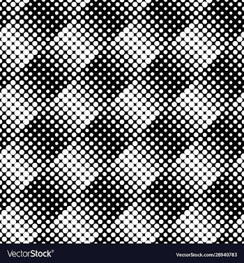 Abstract seamless monochrome circle pattern vector image