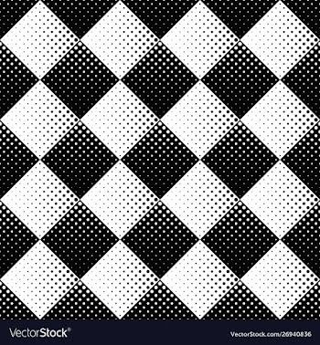 Abstract seamless monochrome geometrical dot vector image
