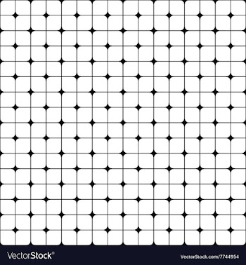 Abstract seamless monochrome grid pattern vector image