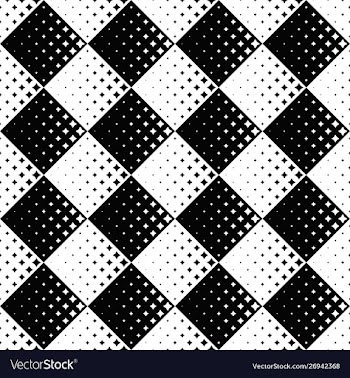 Abstract seamless monochrome star pattern vector image