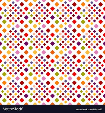 Abstract seamless multicolored diagonal square vector image