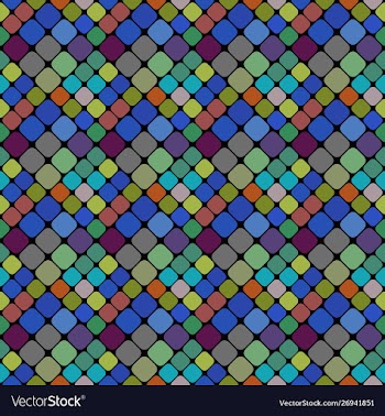 Abstract seamless multicolored diagonal square vector image