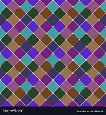 Abstract seamless multicolored square pattern vector image