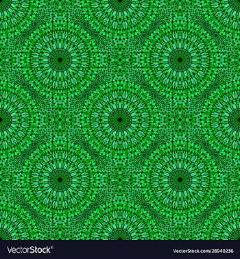 Abstract seamless oriental bohemian kaleidoscope vector image