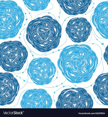 					Abstract seamless pattern blue lines vector image														