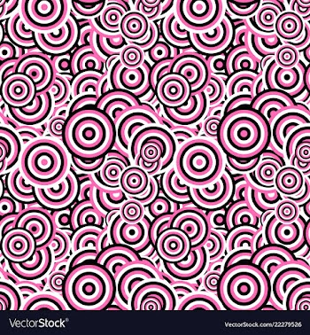 Abstract seamless pattern - concentric circle vector image