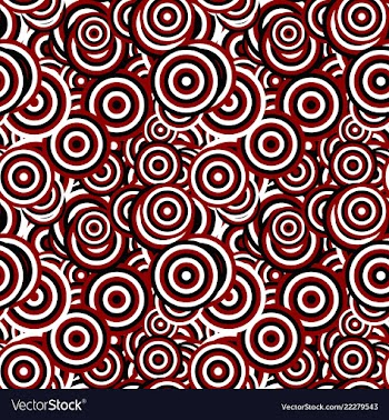 Abstract seamless pattern - concentric circle vector image