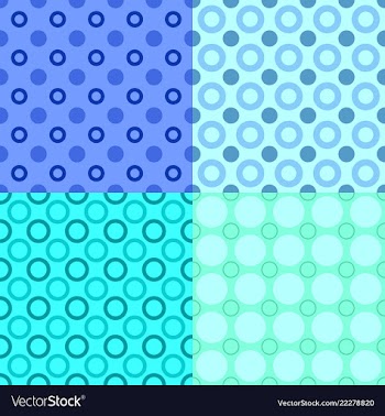 Abstract seamless pattern set - circle background vector image