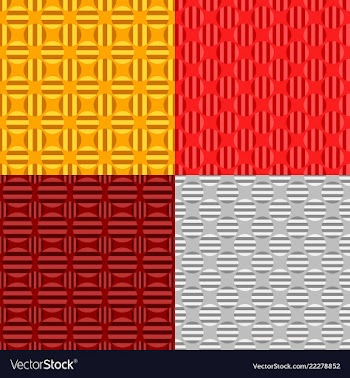 Abstract seamless pattern set - circle design vector image