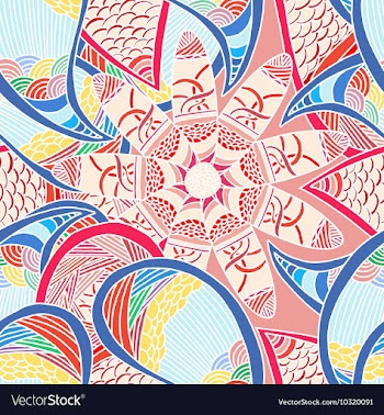 Abstract seamless pattern vector image