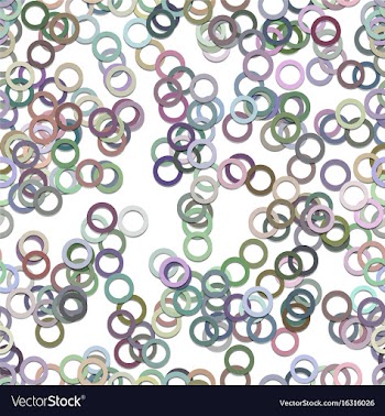Abstract seamless random circle pattern vector image