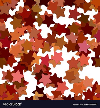 Abstract seamless random star background pattern vector image