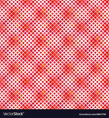 Abstract seamless red diagonal square pattern vector image