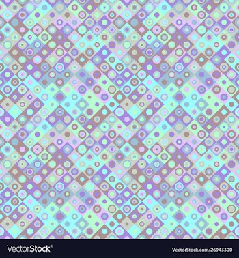 Abstract seamless square and circle pattern vector image