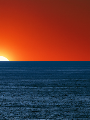 Abstract Seascape at Sunset