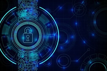 Abstract secure technology wallpaper Free Vector