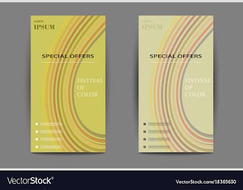 Abstract set of business card print template vector image