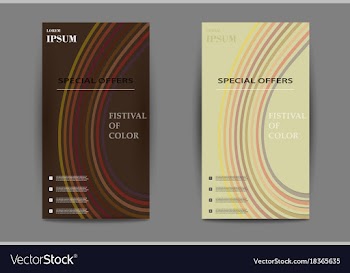 Abstract set of business card print template vector image