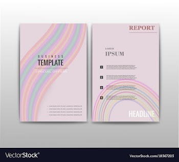 Abstract set of business card print template vector image