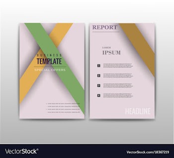 Abstract set of business card print template vector image