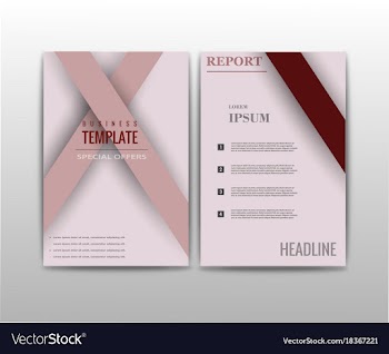 Abstract set of business card print template vector image