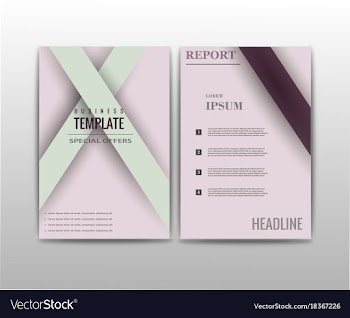 Abstract set of business card print template vector image