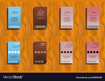 Abstract set of triangular geometric design vector image