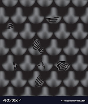 abstract shaes bubbles seamless pattern