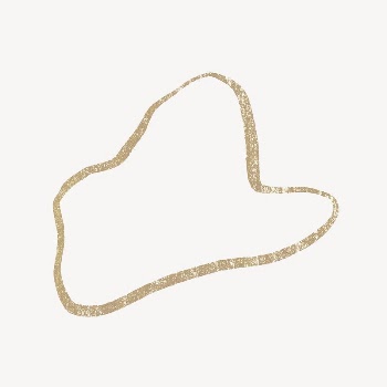 Abstract shape collage element, gold | Free Photo - rawpixel