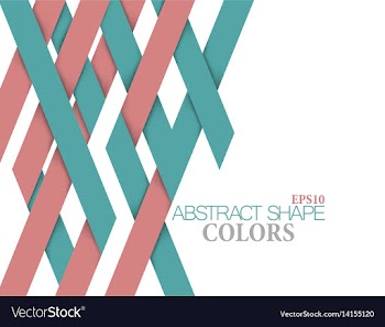 Abstract shape colors on a white vector image
