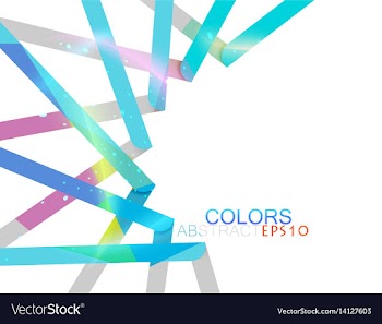 Abstract shape colors vector image