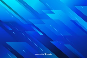 Abstract shapes and lines blue background Free Vector