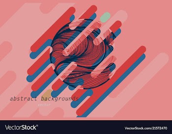 Abstract shapes pattern scene vector image