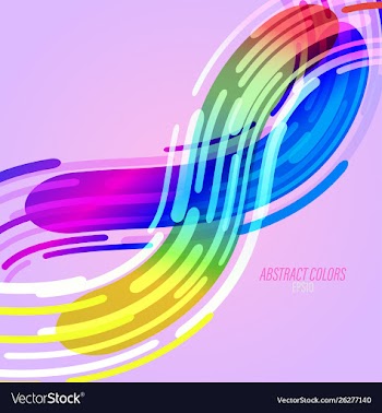 Abstract shiny colors on a purple vector image