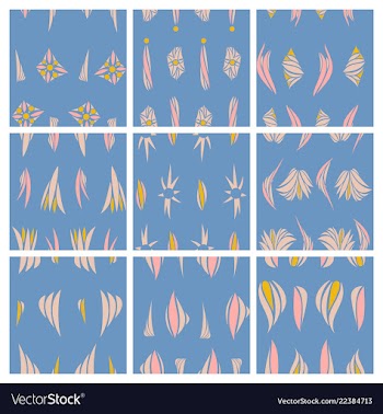 Abstract simple pattern hand drawn for your design vector image