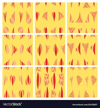Abstract simple pattern hand drawn for your design vector image