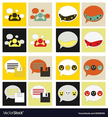 Abstract social media background with lines vector image